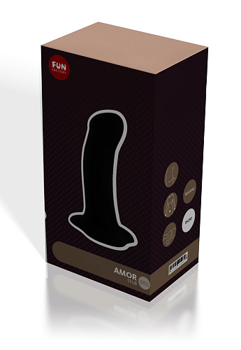 Чёрный фаллоимитатор Fun Factory Amor 22508
