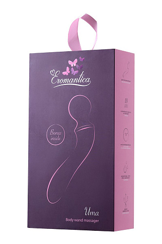 Фиолетовый вибромассажёр Eromantica Uma 230304 (20 см)