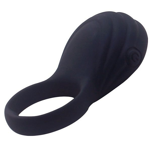 Чёрное виброкольцо на пенис Howells Ripple 185213black