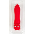 Стильный красный вибратор с кристаллами ToyFa 881042-9