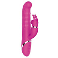 Розовый вибратор-кролик Tonga NAGHI NO.41 RECHARGEABLE DUO VIBRATOR 530041 (24 см)