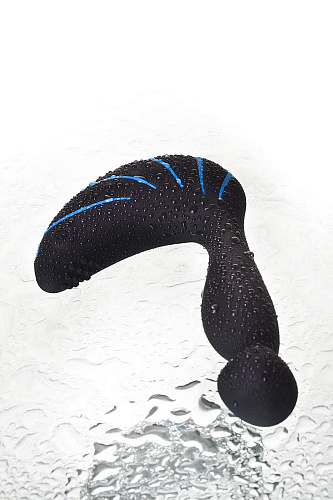 Чёрно-синий массажёр простаты Erotist Third 541303