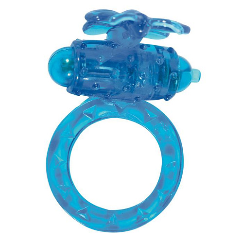 Голубое виброкольцо на пенис Toy Joy Flutter-Ring  3006009348