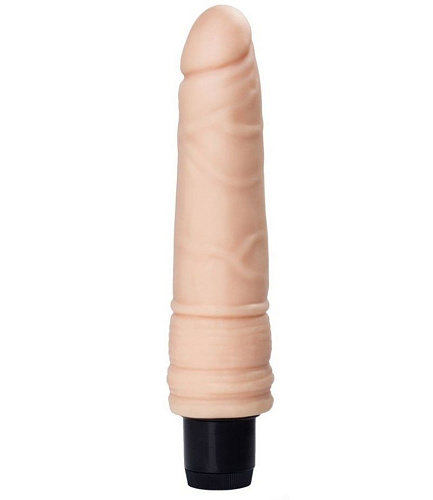Многоскоростной вибратор реалистичной формы телесного цвета A-toys 761001 (19 см)