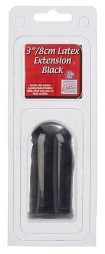 Чёрный гладкий удлинитель Ёska SE-1606-03-2 (+ 7 см)