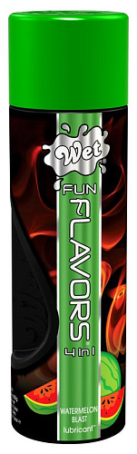 Разогревающий лубрикант с ароматом арбуза Wet Fun Flavors 4-in-1 Watermelon Blast 20469 (316 мл)