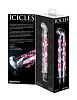 Стеклянный вибростимулятор розового цвета Pipedream Icicles №19 PD2919-00 (17,8 см)