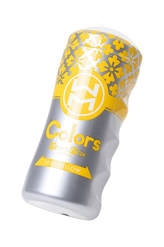 Мультирельефный мастурбатор белого цвета Men sMax Colors Frill Yellow MM-35