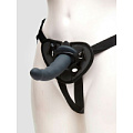 Чёрный страпон с вибрацией Fifty Shades of Grey Feel It Baby Strap-On Harness Kit FS-80003 (17,8 см)