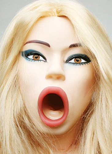 Надувная кукла телесного цвета с реалистичными вставками Topco Sales Bree Olson Doggy Style Inflatable Doll with Vibrating CyberSkin Pussy  As1002016