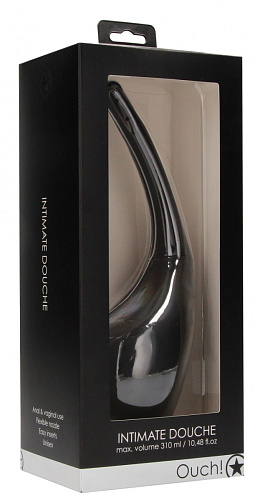 Чёрный анальный душ Shots Media BV Intimate OU452BLK