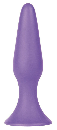 Фиолетовая анальная пробка Shots Media BV Silky Buttplug Big Purple SHT180PUR (16 см)