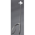 Серебристый стек с наконечником-крестом из искусственной кожи Sitabella 5026-6 (70 см)