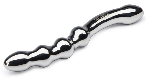 Стальной серебристый изогнутый стимулятор G-точки Fifty Shades of Grey DARKER DELICIOULSY DEEP STEEL G-SPOT DILDO FS-63950 (25,4 см)