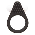 Чёрное эрекционное кольцо Dream Toys LIT-UP SILICONE STIMU RING 1 BLACK 21154