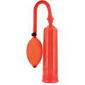 Красная вакуумная помпа в комплекте с эрекционными кольцами Sexus Men 709002-9 (23 см)