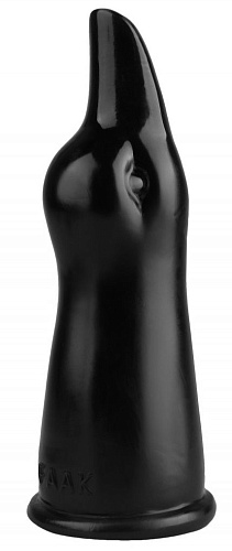 Чёрная анальная втулка в виде головы уточки Сумерки богов 1015-28 BX DD (19,5 см)