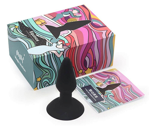 Чёрная вибровтулка с присоской Magic Motion Equinox 861146