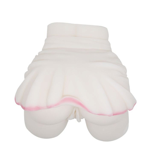 Мастурбатор-полуторс телесного цвета с имитацией одежды и 2 любовными входами Baile BM-009180-1