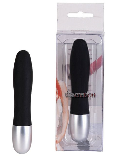 Чёрный мини-вибратор Seven Creations Discretion Probe 05-186ABLK-ABX (11 см)