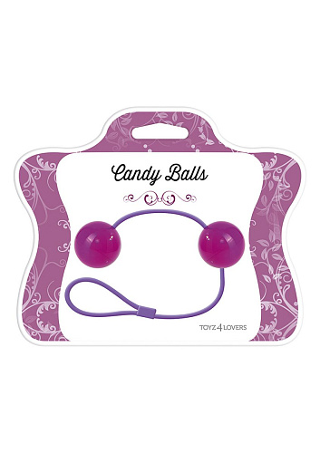 Пурпурные вагинальные шарики Toyz4lovers PALLINE CANDY BALLS PURPLET4L-00700749