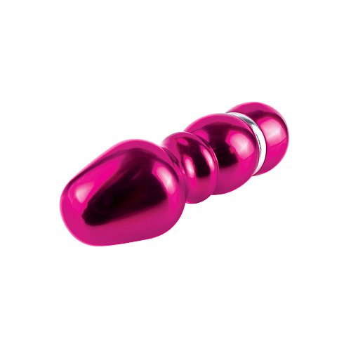 Розовый алюминиевый рельефный вибратор Pipedream PINK SMALL PD4951-11 (7,5 см)