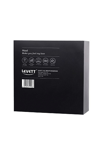 Чёрный стимулятор простаты с вибрацией Levett Maud 15049