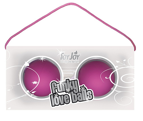 Лиловые вагинальные шарики Toy Joy Funky 3006009855