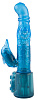 Синий вибратор с клиторальным стимулятором в форме дельфина NMC FPBA177A00-044 (17,8 см)