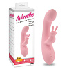 Нежно-розовый вибратор со стимулятором клитора Chisa Jumping Rabbit Vibrator CN-511051390 (19,5 см)