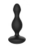 Чёрная анальная пробка с электростимуляцией Shots Media BV E-Stimulation Vibrating Buttplug ELC003BLK (14 см)