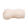 Мастурбатор-вагина телесного цвета с вибрацией и фактурным рисунком Baile BM-009172-1