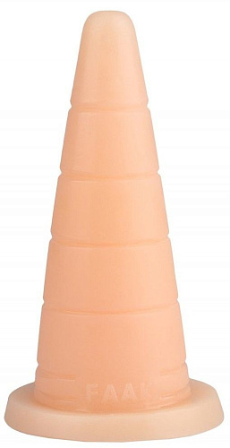 Телесный рельефный анальный конус Сумерки богов 1015-47 BX DD (18,7 см)