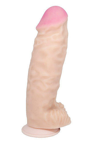 Телесный фаллоимитатор-гигант LOVETOY (А-Полимер) 958200 (39 см)