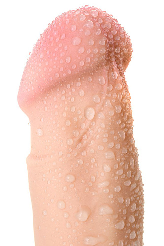 Реалистичный вибратор телесного цвета ToyFa RealStick Elite VIBRO 981004/1 (18 см)