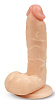 Телесный фаллоимитатор с присоской Brazzers DWS030 (15 см)