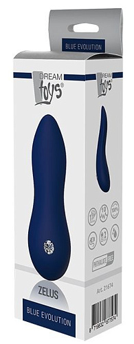 Синий клиторальный стимулятор Dream Toys ZELUS 21674 (11 см)