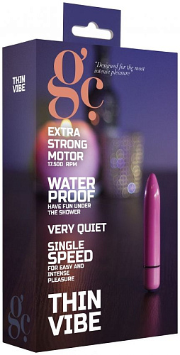 Фиолетовый мини-вибратор Shots Media BV GC Thin Vibe GC006PUR (8,7 см)