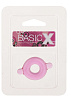 Розовое эрекционное кольцо с ушками для удобства надевания Dream Toys BASICX TPR COCKRING PINK 20674