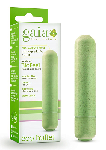 Салатовая вибропуля Blush Novelties Eco Bullet BL-82922