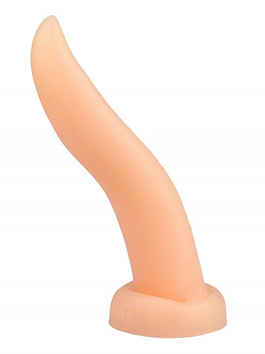 Телесная изогнутая анальная втулка-язык Сумерки богов 1017-53 BX DD (21 см)