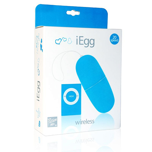 Голубое виброяйцо с дистанционном пультом управления Lovetoy IEgg BT09