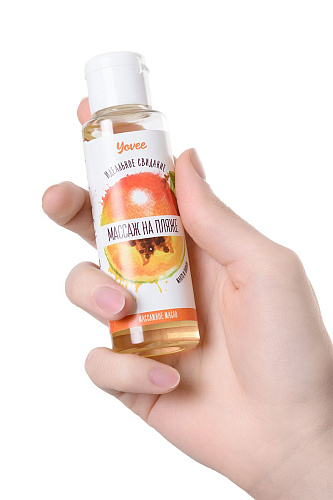 Масло для массажа с ароматом манго и папайи ToyFa «Массаж на пляже» 722103 (50 мл)