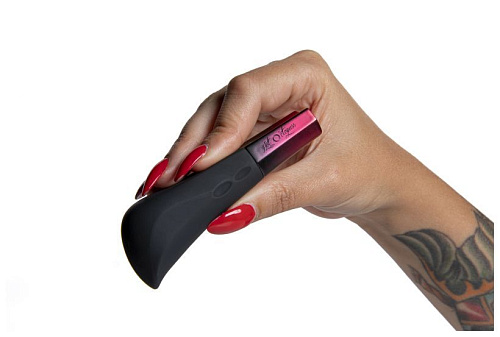 Чёрный ультрамощный вибромассажёр Hot Octopuss AMO HO18 (10 см)