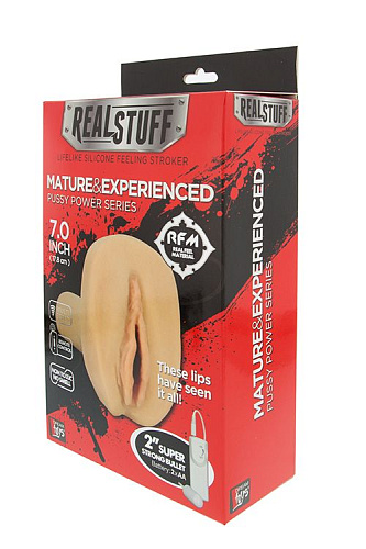 Реалистичная вагина с вибрацией в телесном цвете Dream Toys REALSTUFF MATURE EXPERIENCED 310141