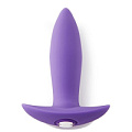 Фиолетовый анальный вибромассажёр NU Sensuelle MINI PLUG 340125 (9,5 см)