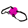 Нежный лиловый вибростимулятор для клитора на ремешках Baile Love Rider BI-014153