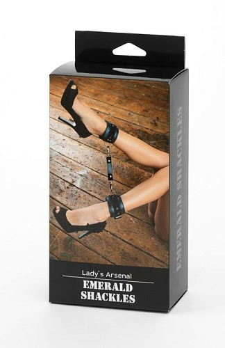 Изумрудные поножи на карабинах БДСМ арсенал Ladys Arsenal 67025ars