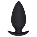 Большая чёрная силиконовая анальная пробка Toy Joy 3006010282 (10,5 см)