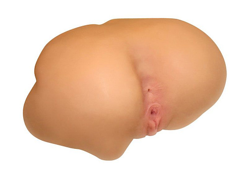 Мастурбатор-полуторстелесного цвета  с вибрацией и подогревом Topco Sales Farrah s Backdoor Entry 6X, 6S Vibrating Pussy   Ass 1101012